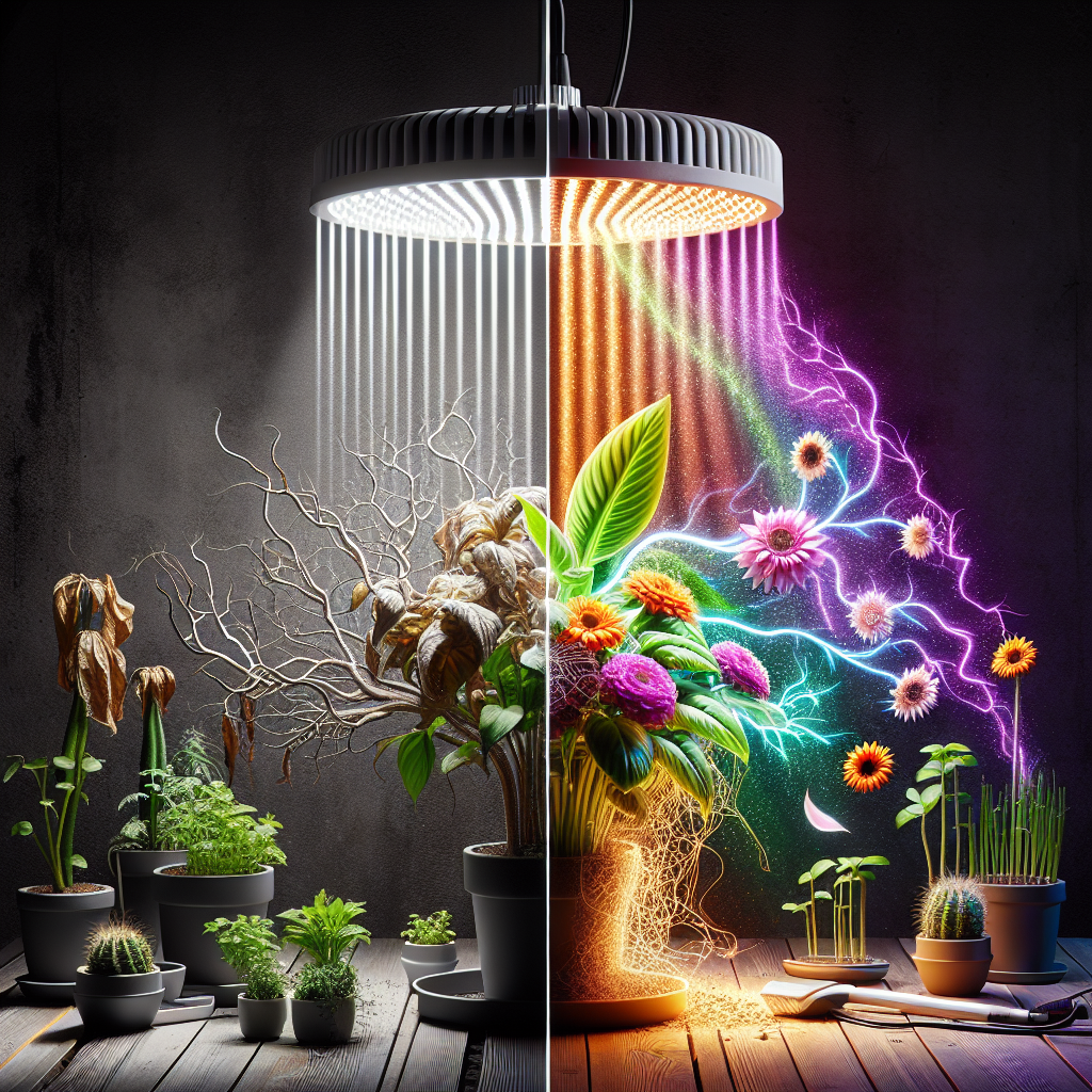 From Dim to Dazzling: Transform Your Indoor Gardening With the LORDTEM Black Full Spectrum LED Grow Light