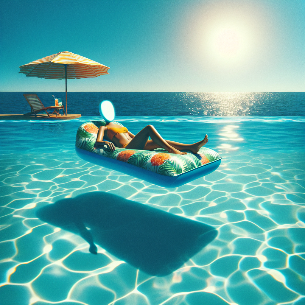 Sloosh Inflatable Tanning Pool Lounger Float: The Ultimate Pool Accessory for Adults