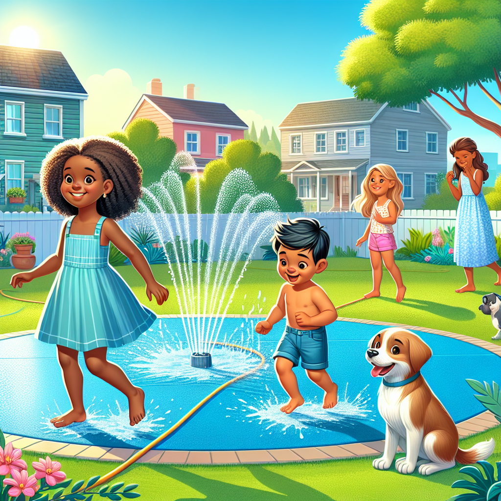 Stay Cool This Summer with the VISTOP Non-Slip Splash Pad!